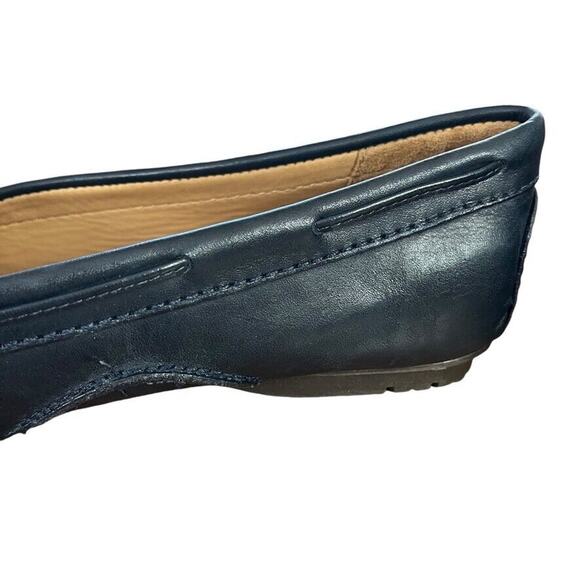 Sebago Meriden Kiltie Navy Leather Womens Driving Loafers Flats Slip On Shoes 10 - Picture 4 of 16